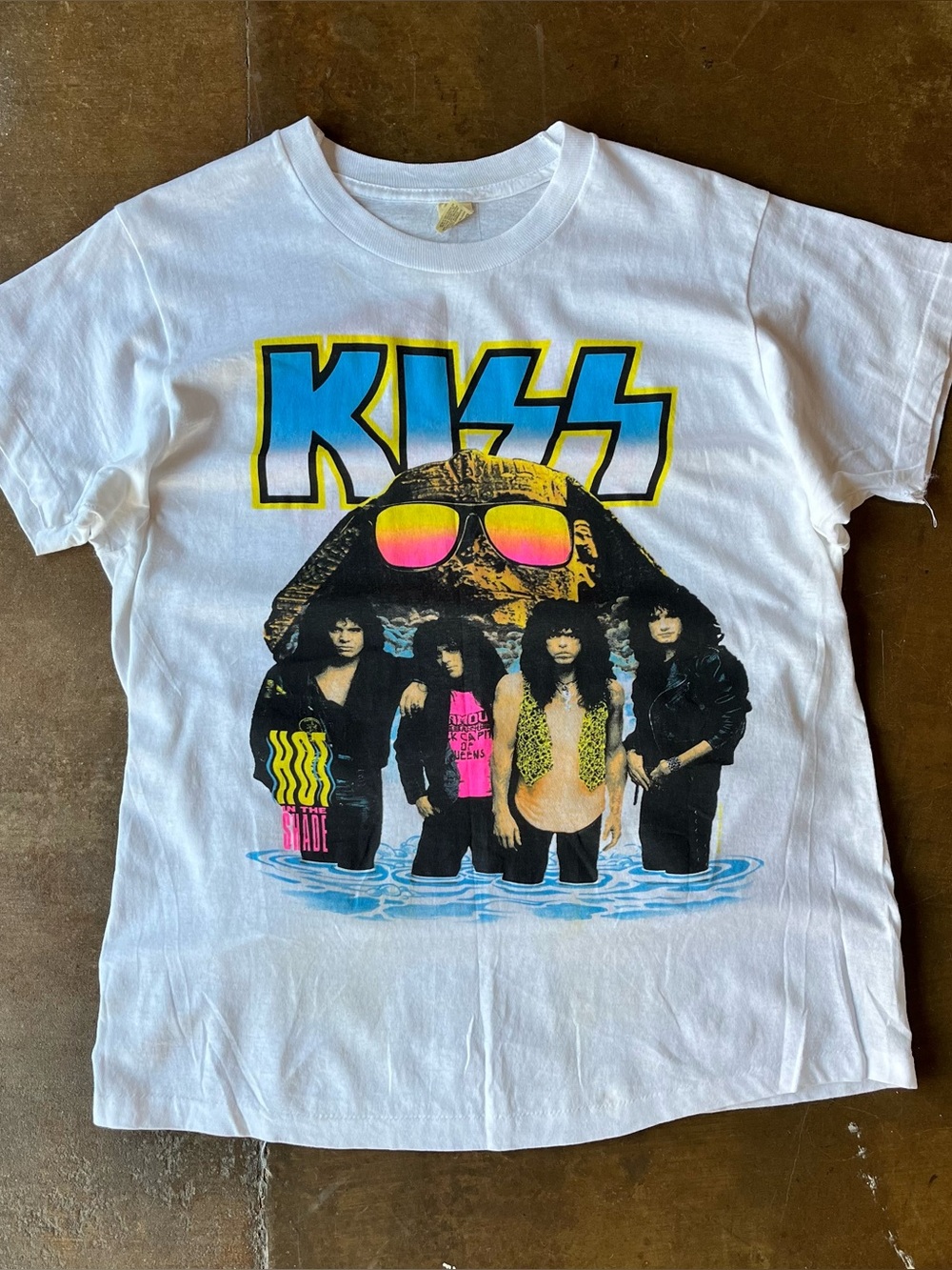 Vintage 1990 Hot in the Shade Double Sided Tour Concert T-Shirt USA Made 90s 80s